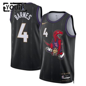 Canotte Bambino Toronto Raptors Scottie Barnes Nike 2024-25 City Edition Nero Swingman